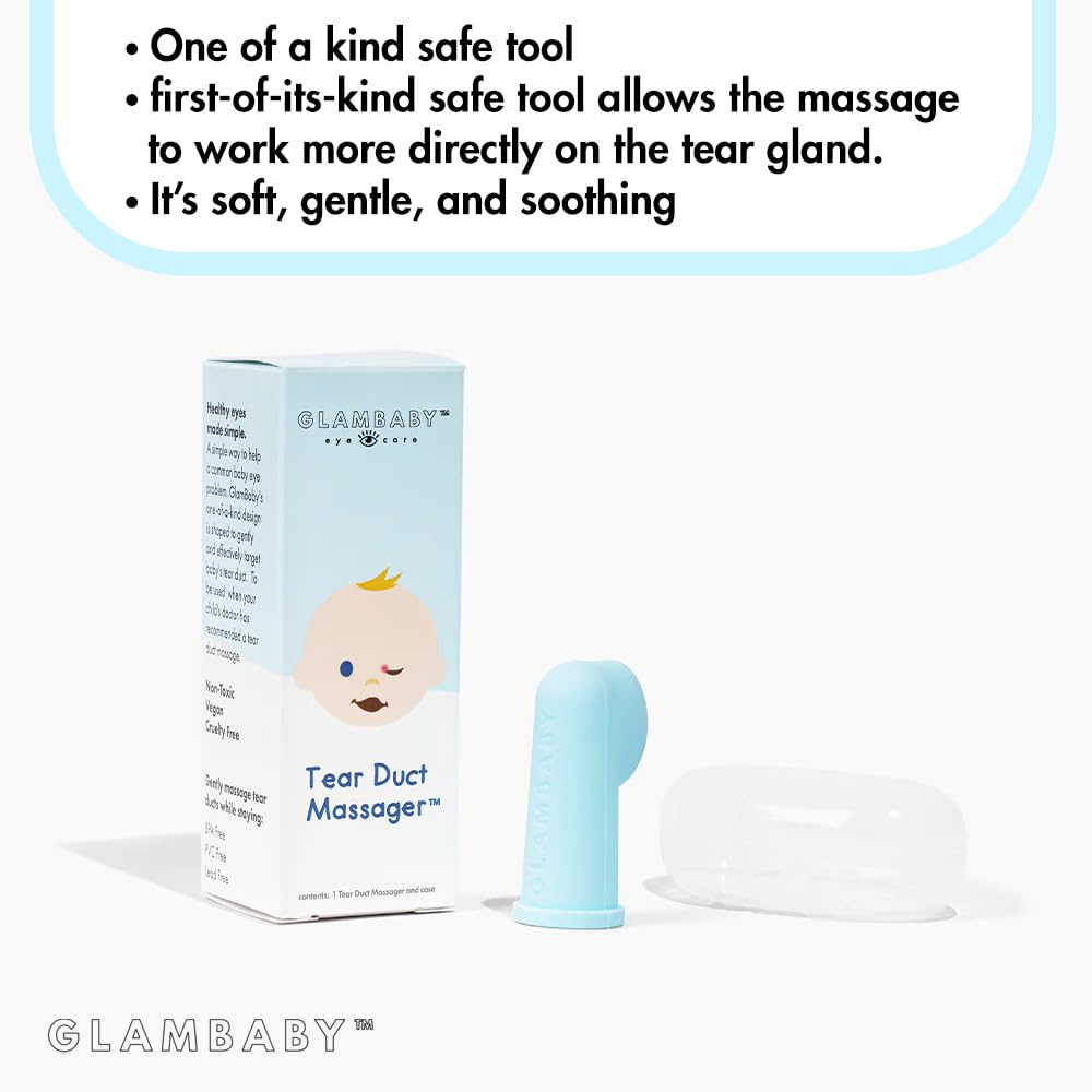 GlamBaby Tear Duct Massager kid-friendly design for safe daily eye care at home