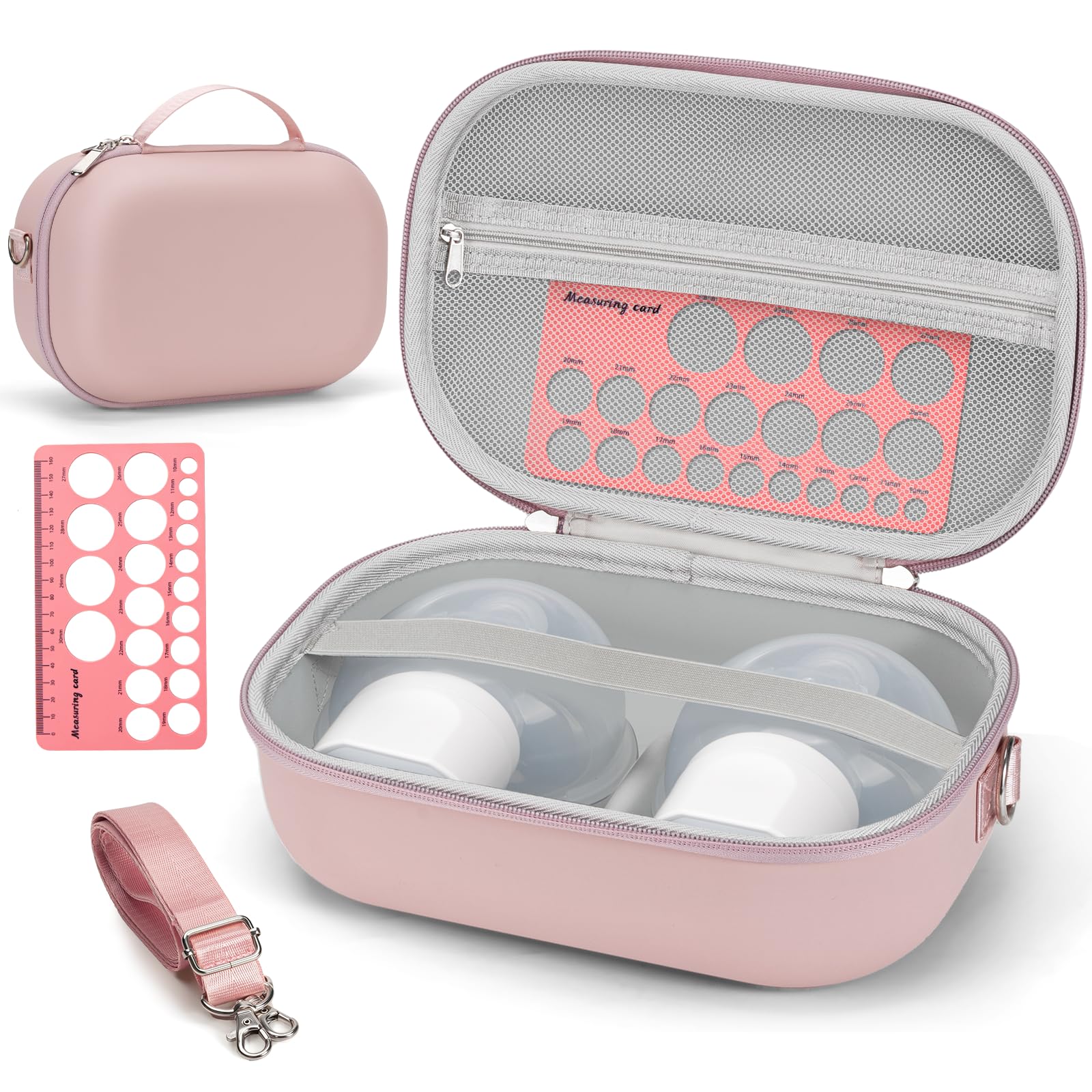 Glamgen wearable breast pump bag front view showing discreet travel companion.