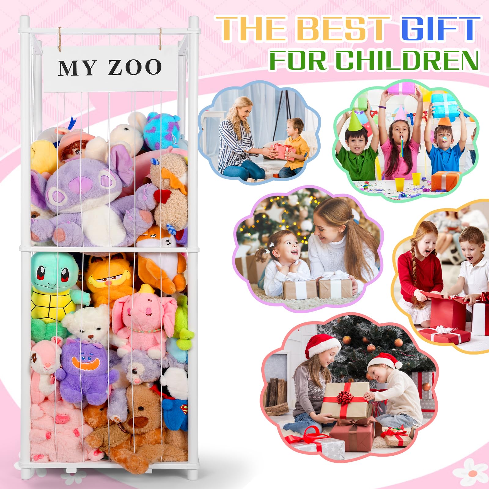 GLDZI multi-use storage rack can also organize pillows and blankets.
