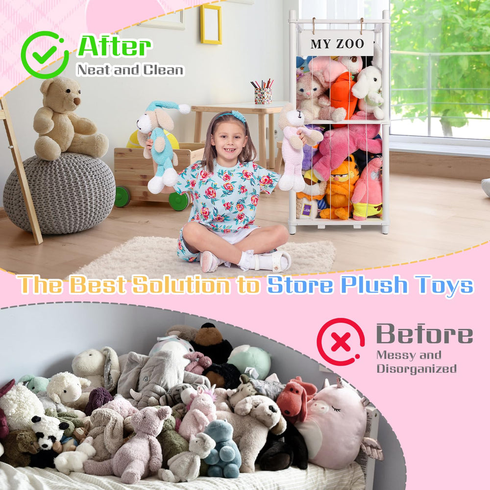 GLDZI open wire design provides clear visibility for quick toy grabs