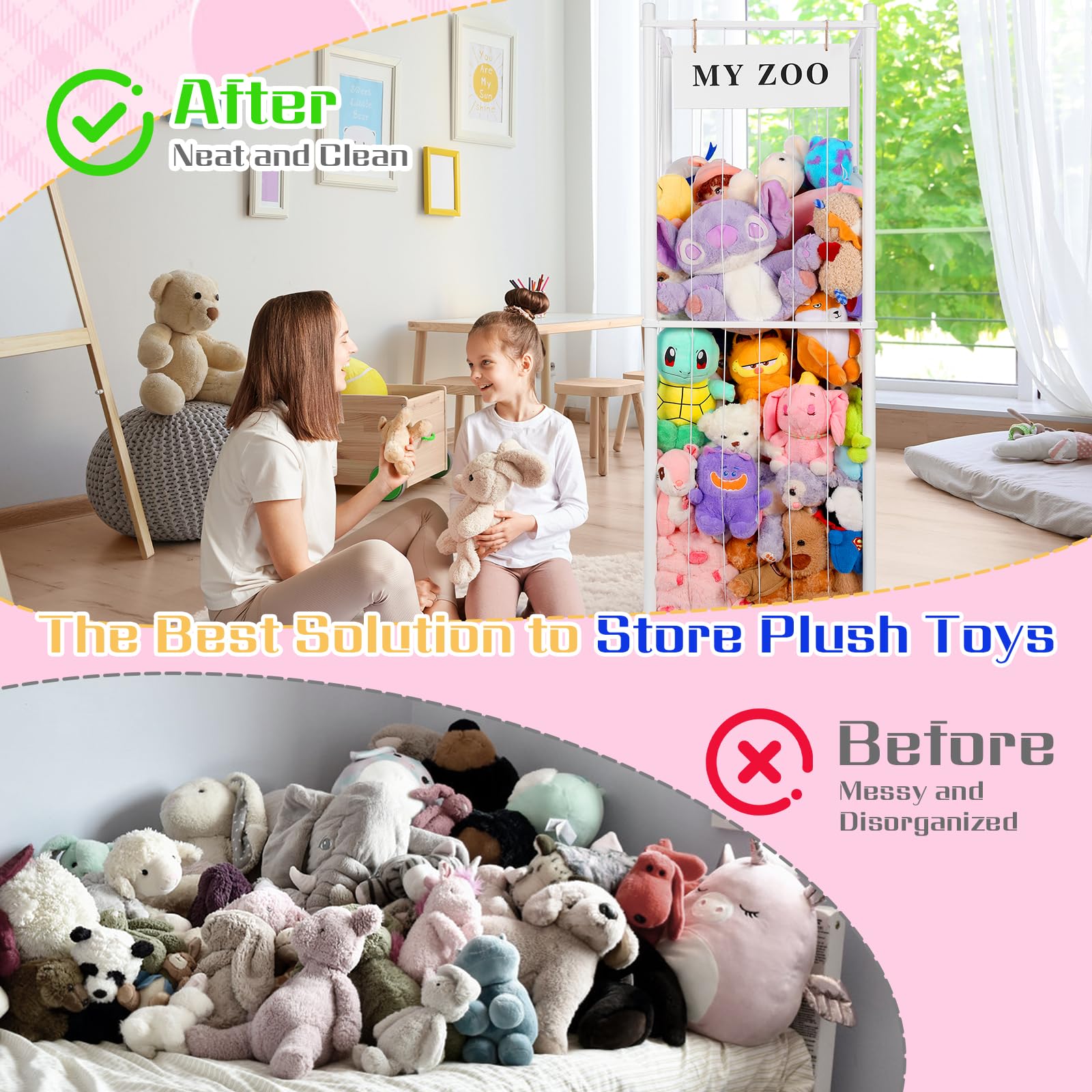 GLDZI open-wire design offers easy access to favorite plushies anytime.
