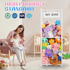 GLDZI space-saving toy storage for playroom helps reduce clutter and maximize floor space.