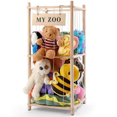 GLDZI stuffed animal storage zoo vertical-stack keeps plush toys organized and accessible.