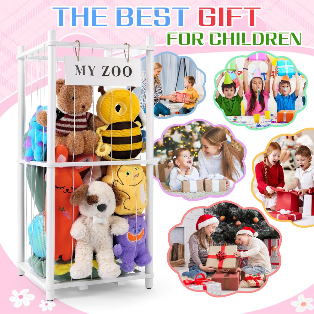 GLDZI versatile rack for pillows and blankets beyond toy storage