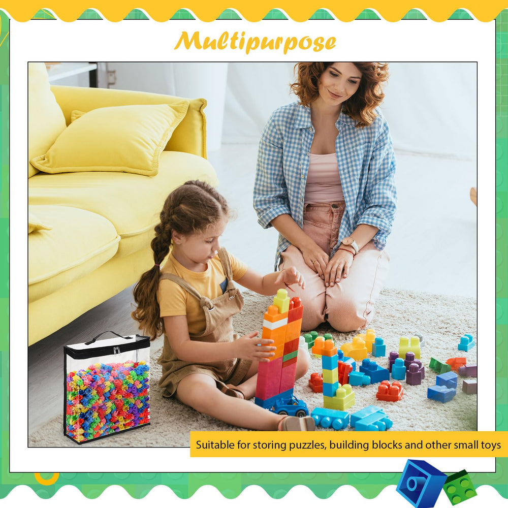GliCraft dual-color clear-edge storage bags blend with rooms while keeping items visible.