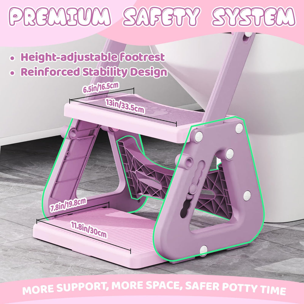 Gliizee Mall 2-in-1 potty stool offers a safe step for toddlers