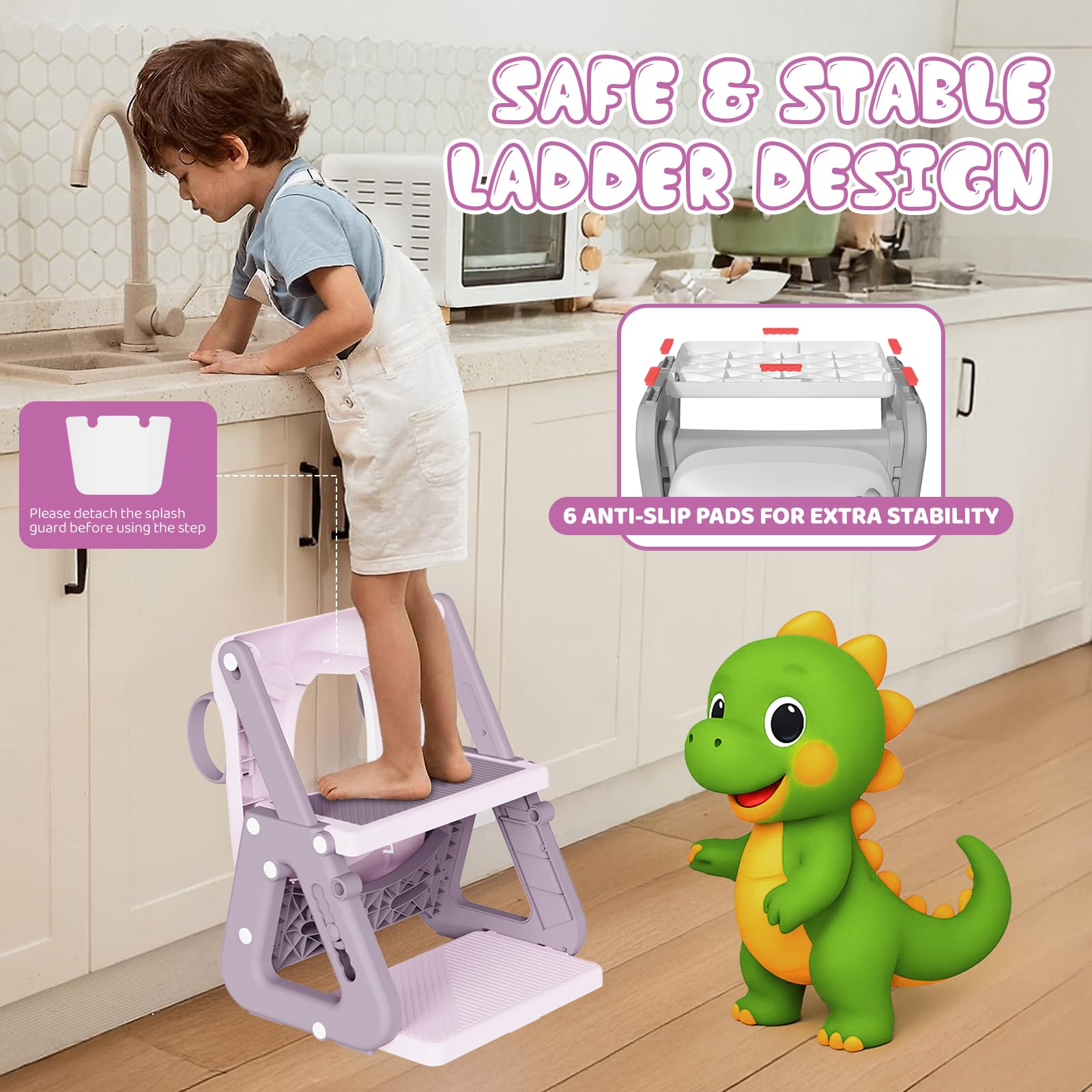 Gliizee Mall foldable potty trainer is easy to store and travel-ready