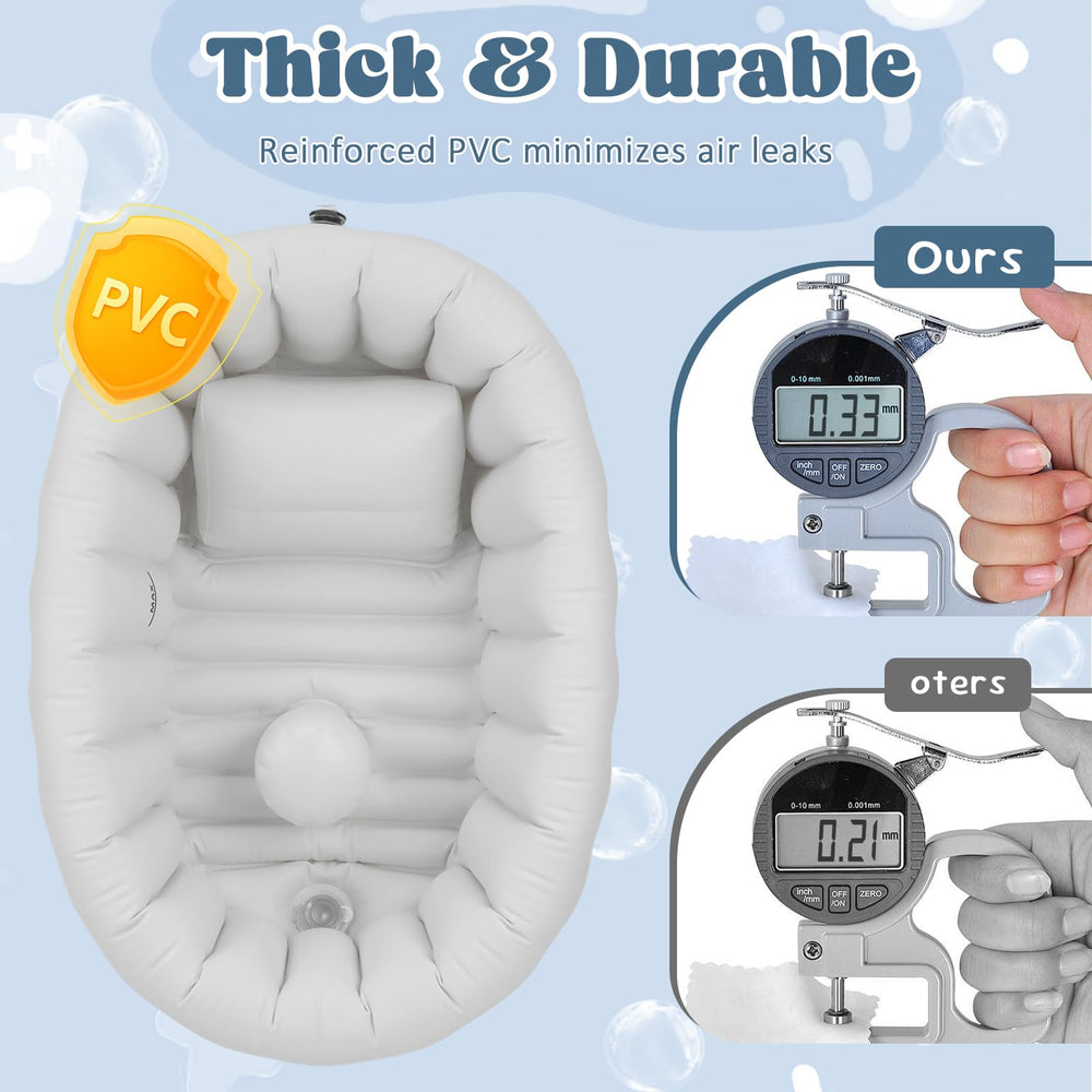 Gliizee Mall non-slip base keeps baby steady on wet surfaces