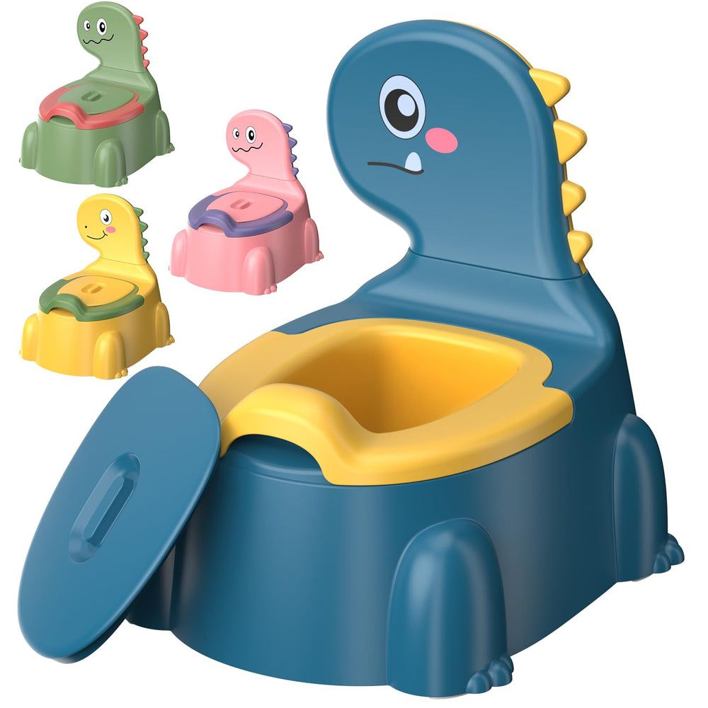 Gliizee Mall dinosaur seat potty training toilet in blue for confident home use