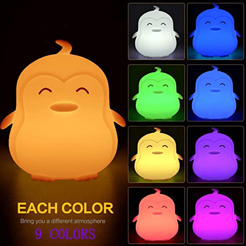 Glinrui penguin night light makes a delightful kids' gift.
