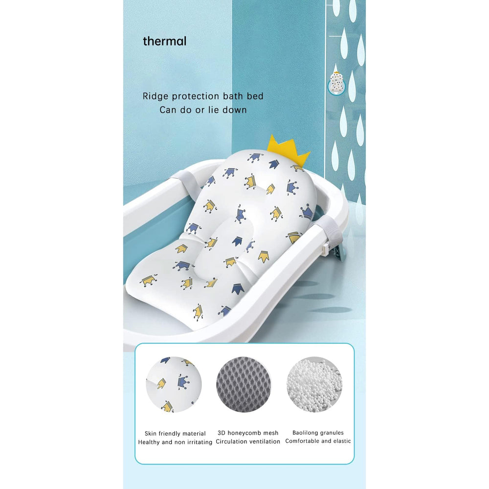 Gliswaieuznd bath cushion close-up shows safe, stable bath-time scene