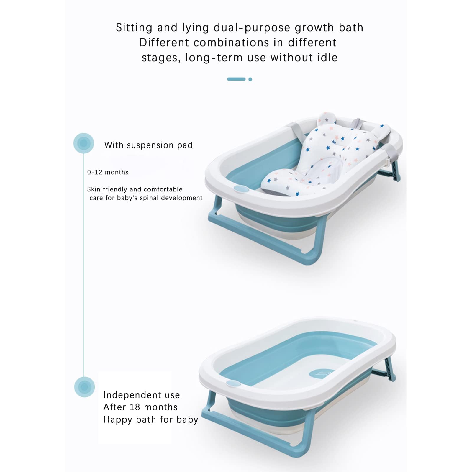 Gliswaieuznd cushion is easy to rinse and air-dry after bath