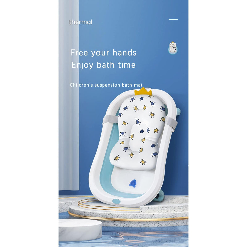 Gliswaieuznd bath cushion safety belts secure it to most bathtubs