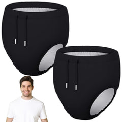 Glitopper adult swim diapers pack close-up showing compact, leakproof design for water activities.