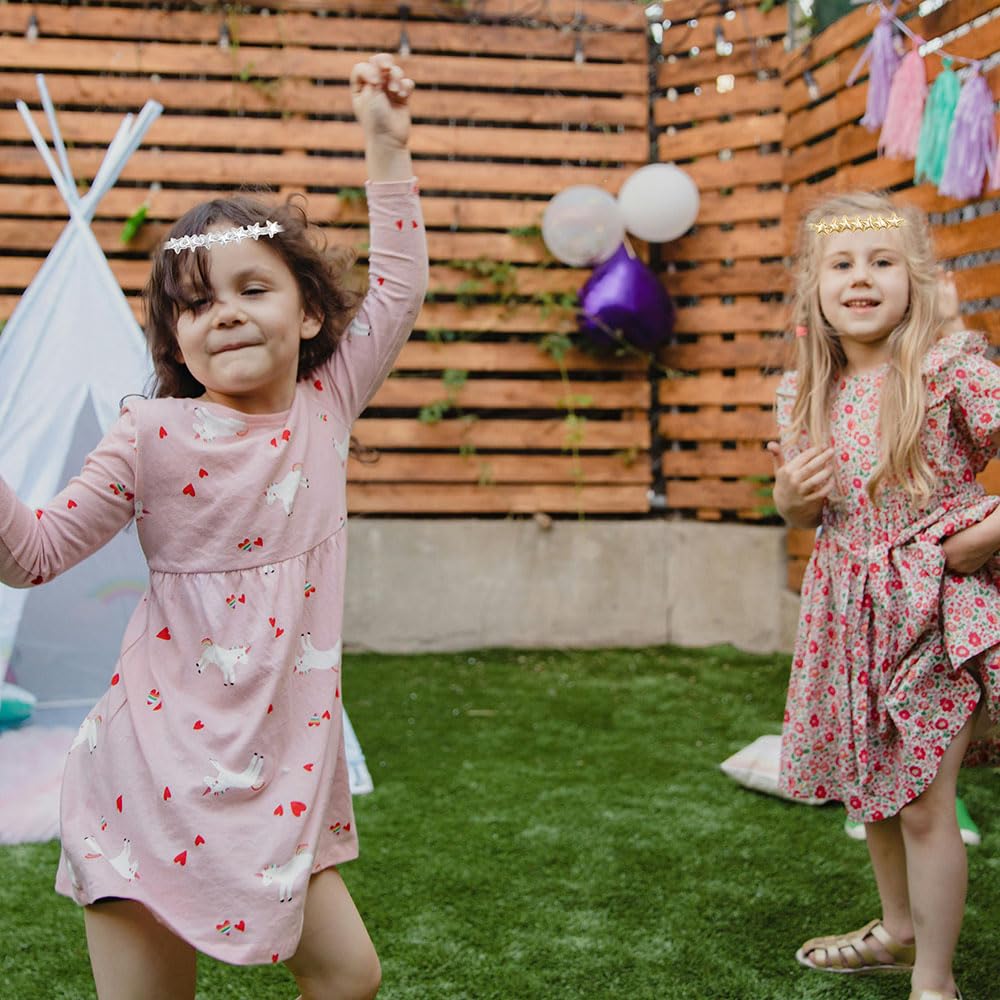 Glitter Star Headband soft band ensures easy sliding without pulling.