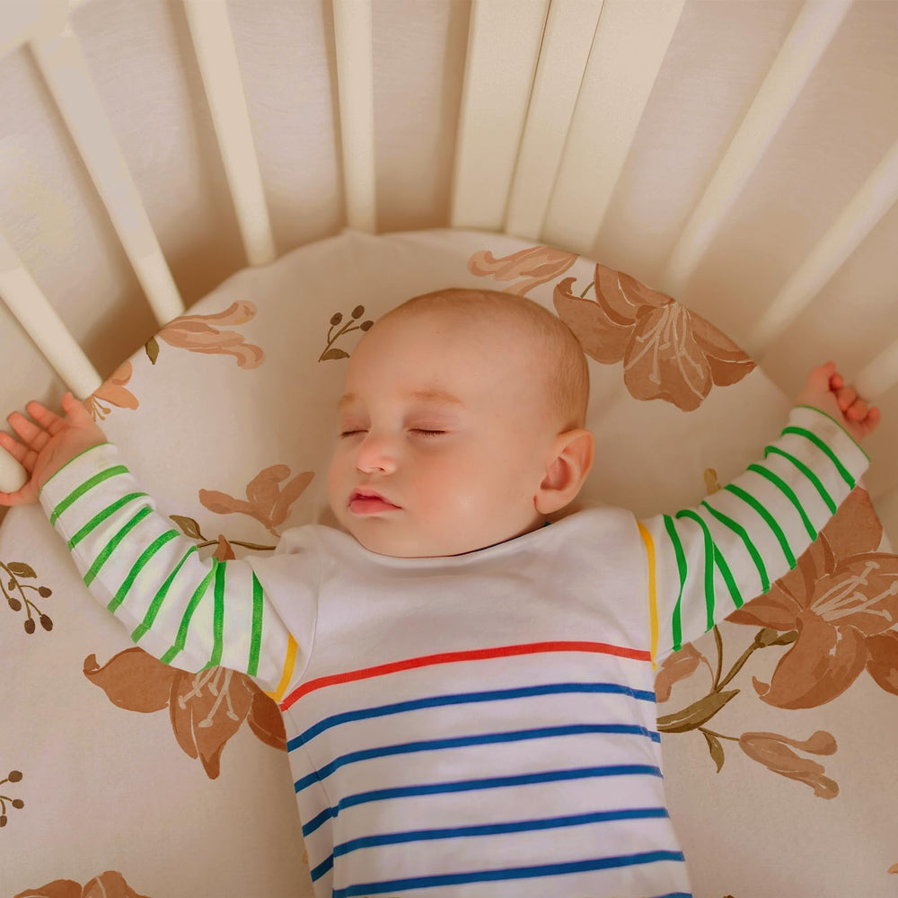 GLLQUEN BABY bassinet sheet with secure-full-elastic-band for a snug fit