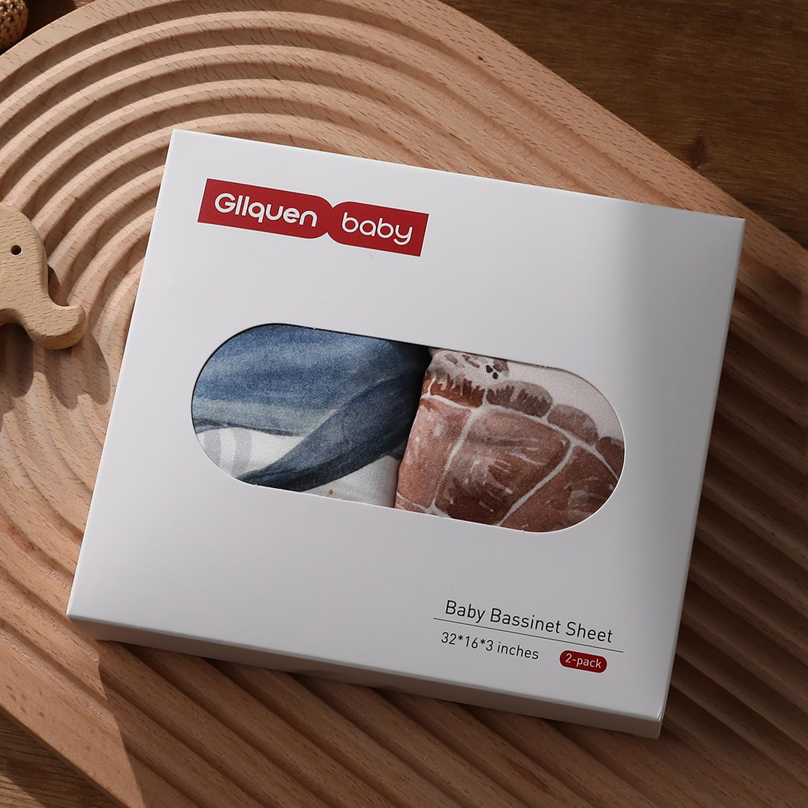 GLLQUEN BABY bassinet sheets are machine washable and quick-drying.