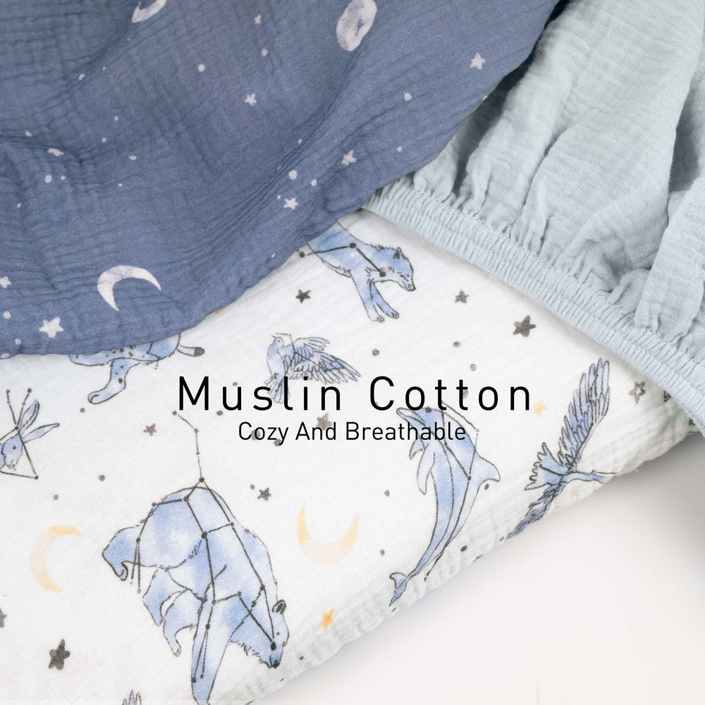 Gllquen Baby bassinet sheets elastic edge provides snug fit on varied mattress shapes