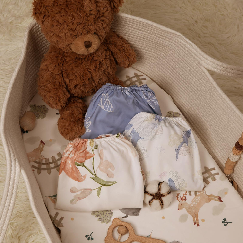 GLLQUEN BABY bassinet sheets gift-ready packaging for new parents