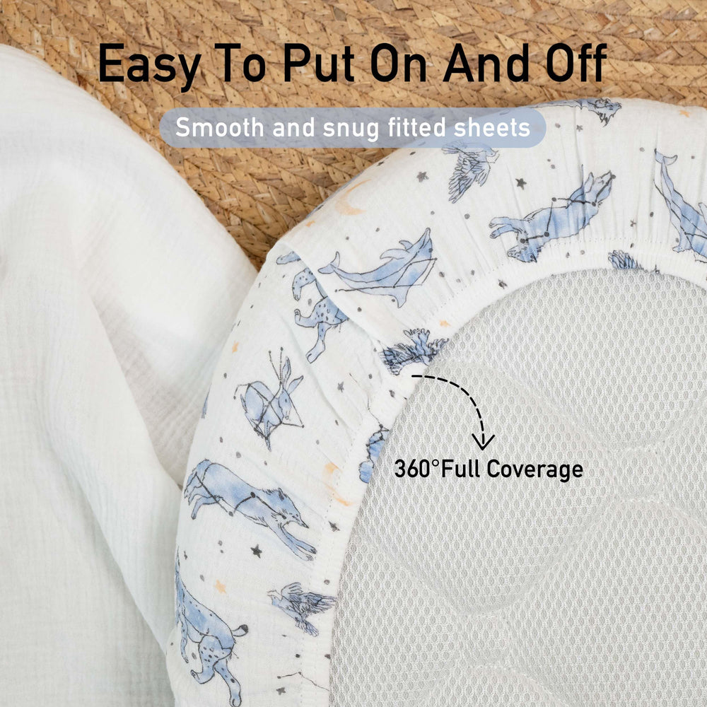 Gllquen Baby sheets being washed: machine washable and quick to dry
