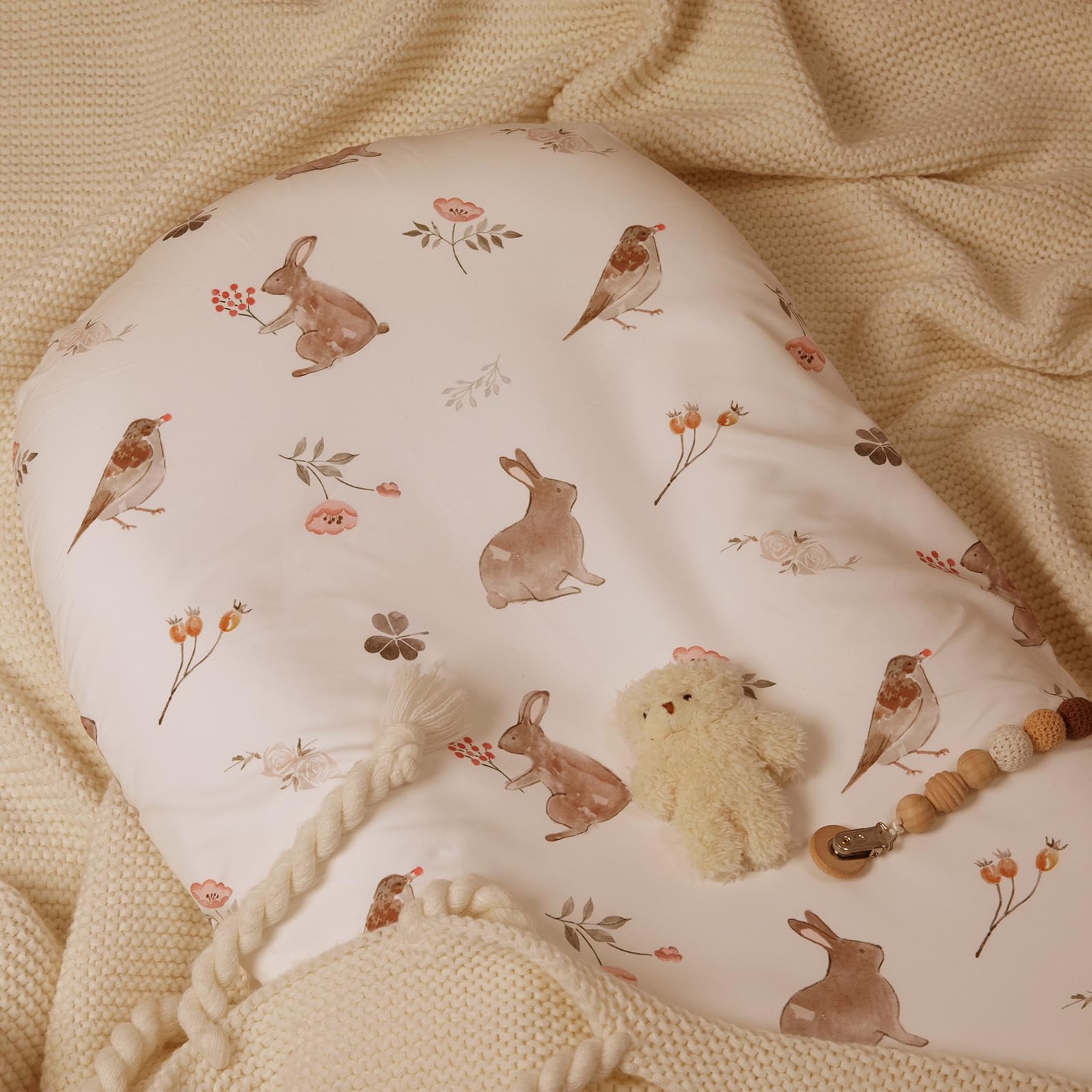 GLLQUEN BABY bassinet sheets sized for standard oval and rectangle mattresses