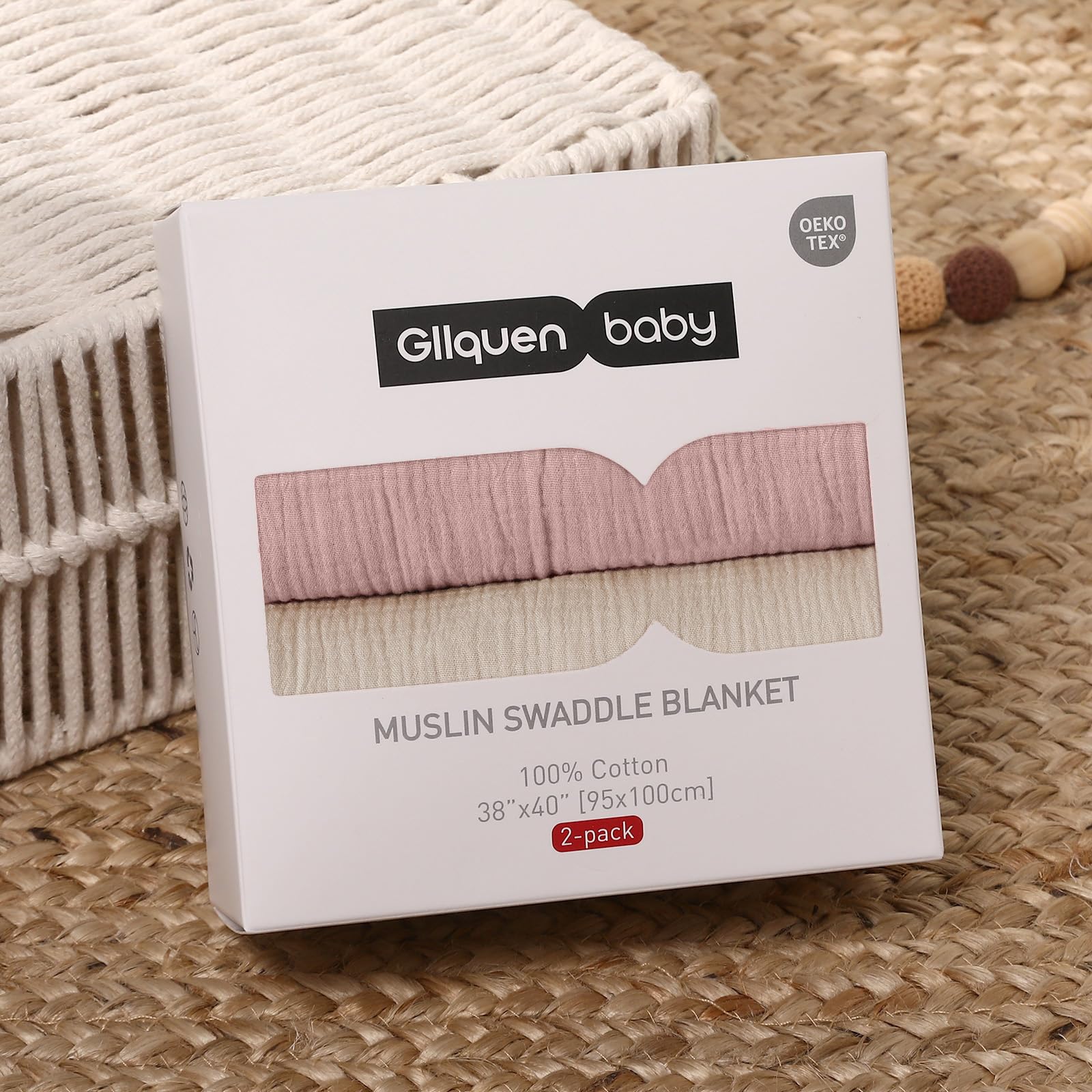 GLLQUEN BABY burp cloth car seat cover in everyday setup