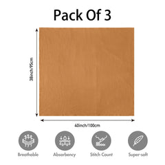 GLLQUEN BABY three-pack muslin blankets in neutral colors for unisex gifting.