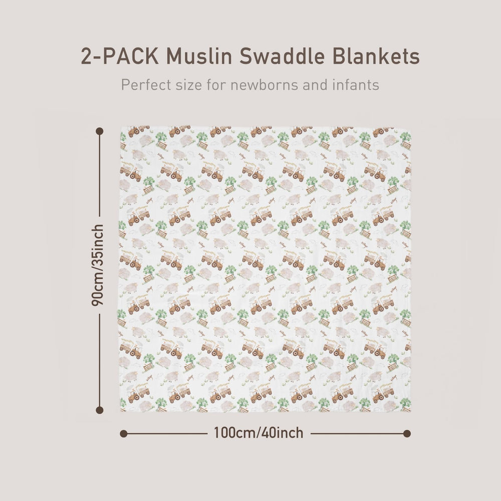 GLLQUEN BABY muslin blanket is lightweight for travel.