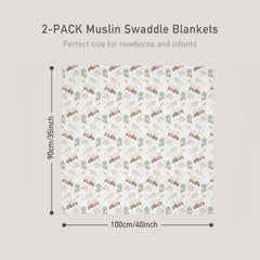 GLLQUEN BABY muslin blanket is lightweight for travel.