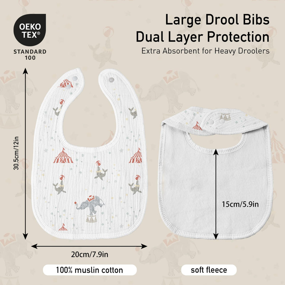 GLLQUEN BABY Circus muslin fabric feels soft against baby skin