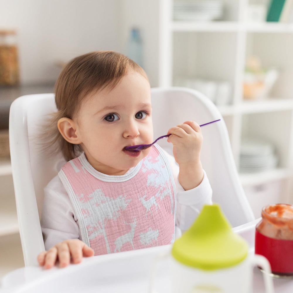 GLLQUEN BABY double-layer bib with absorbent protection for clothes