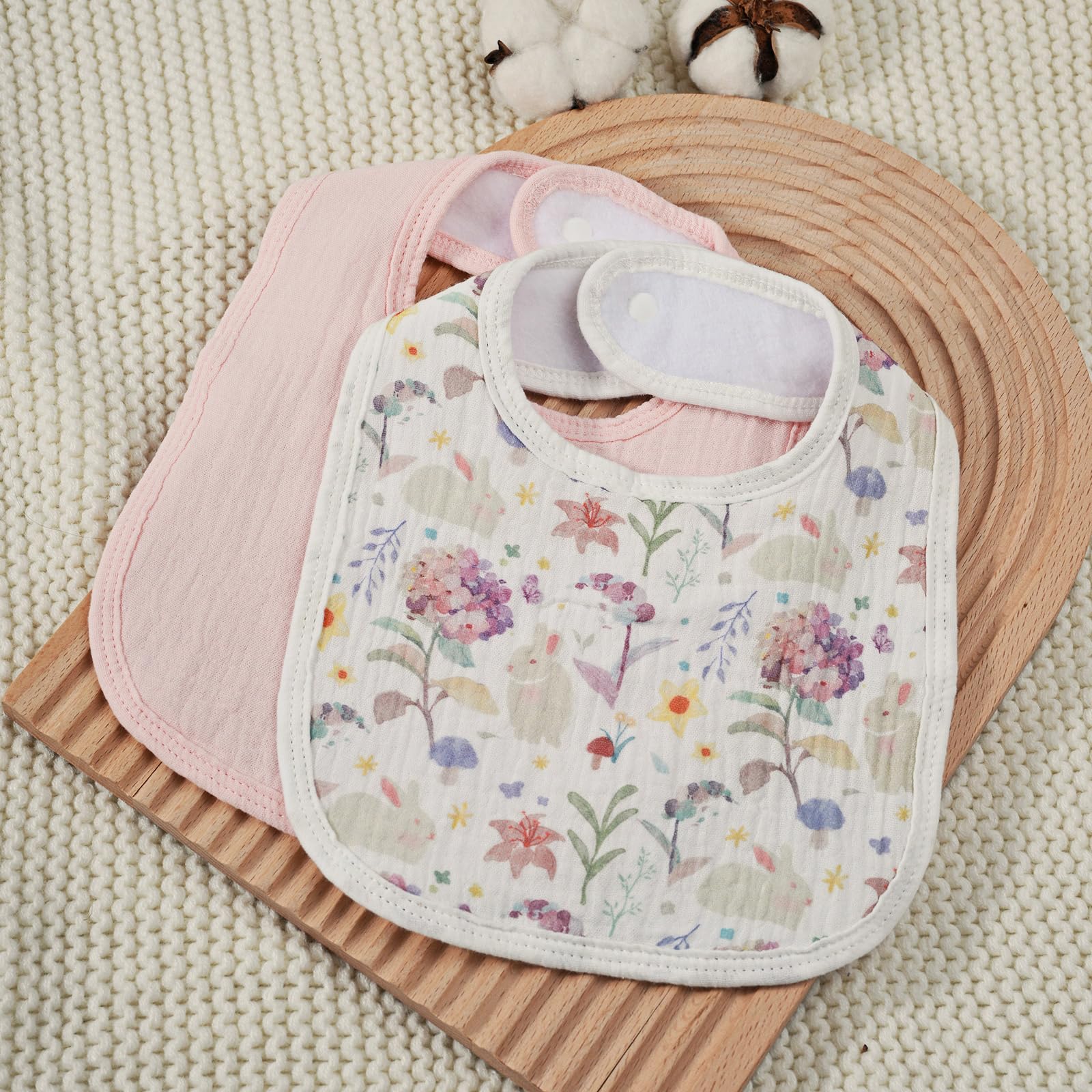 GLLQUEN BABY eight-pack bib set for quick changes