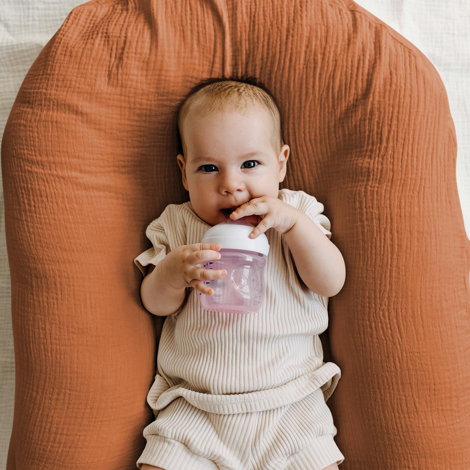 Gllquen Baby muslin cotton sheets soft breathable texture