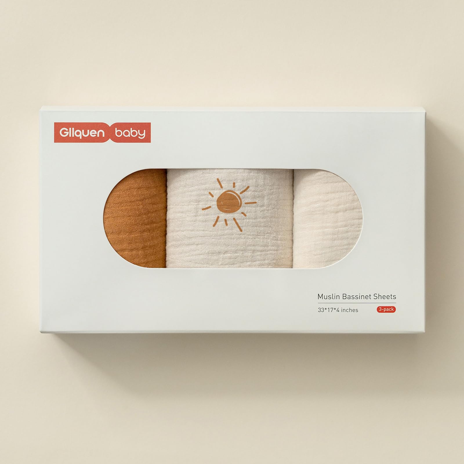 Gllquen Baby machine-washable sheets lightweight and quick-drying