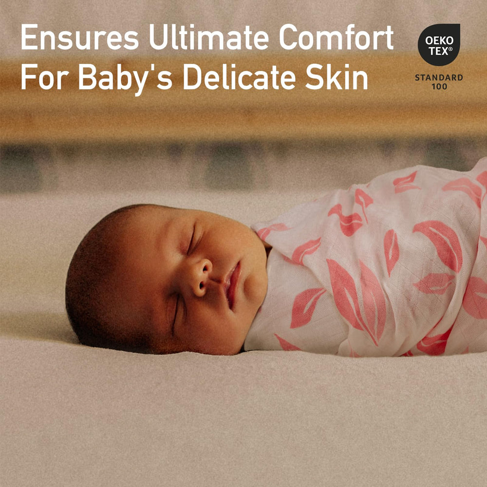 GLLQUEN BABY swaddle blanket soft bamboo-cotton blend for gentle skin.