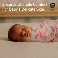 GLLQUEN BABY swaddle blanket soft bamboo-cotton blend for gentle skin.