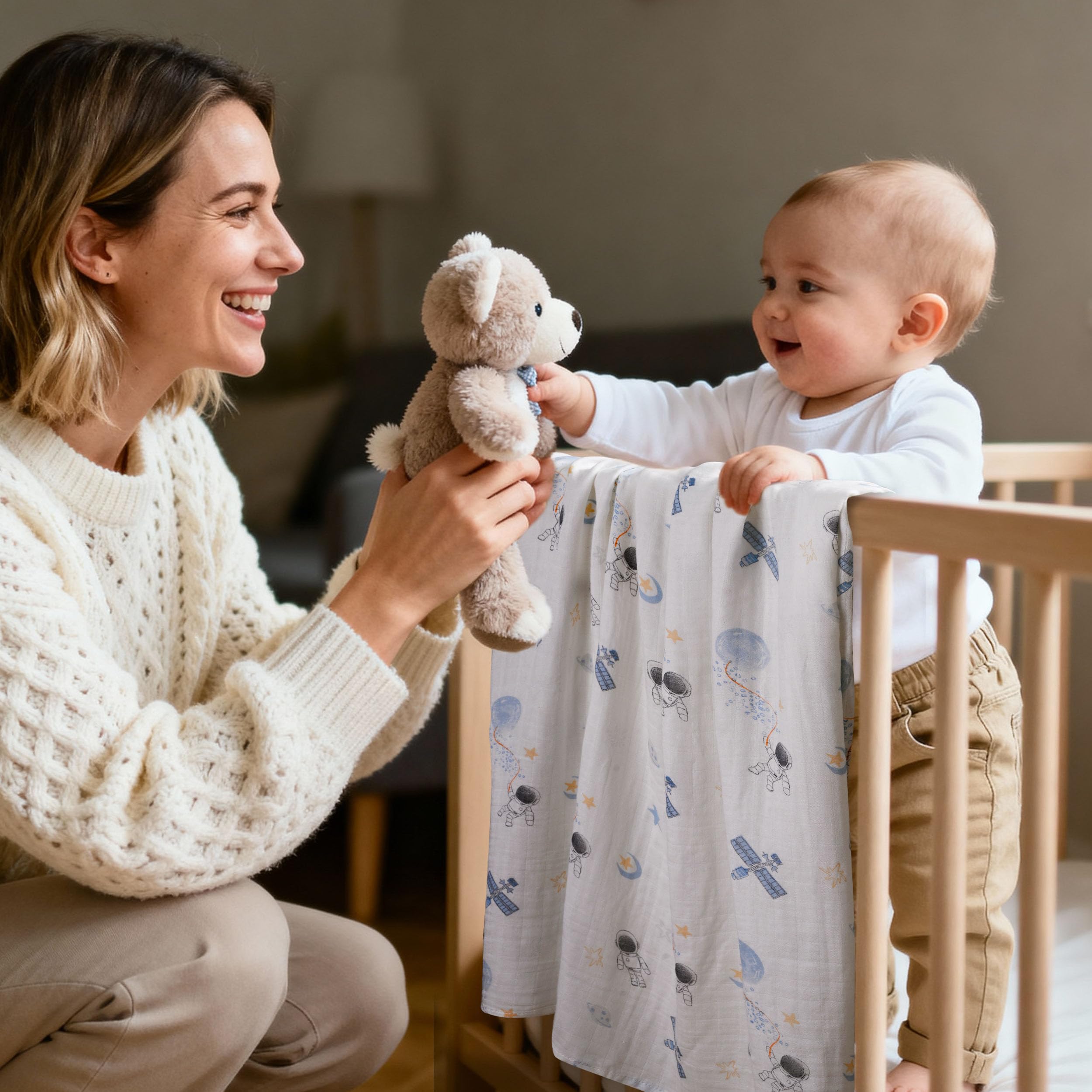 GLLQUEN BABY easy-care blankets stay soft after washing.