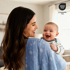 GLLQUEN BABY muslin swaddle softness delivers gentle, breathable skin-friendly comfort for daily use.