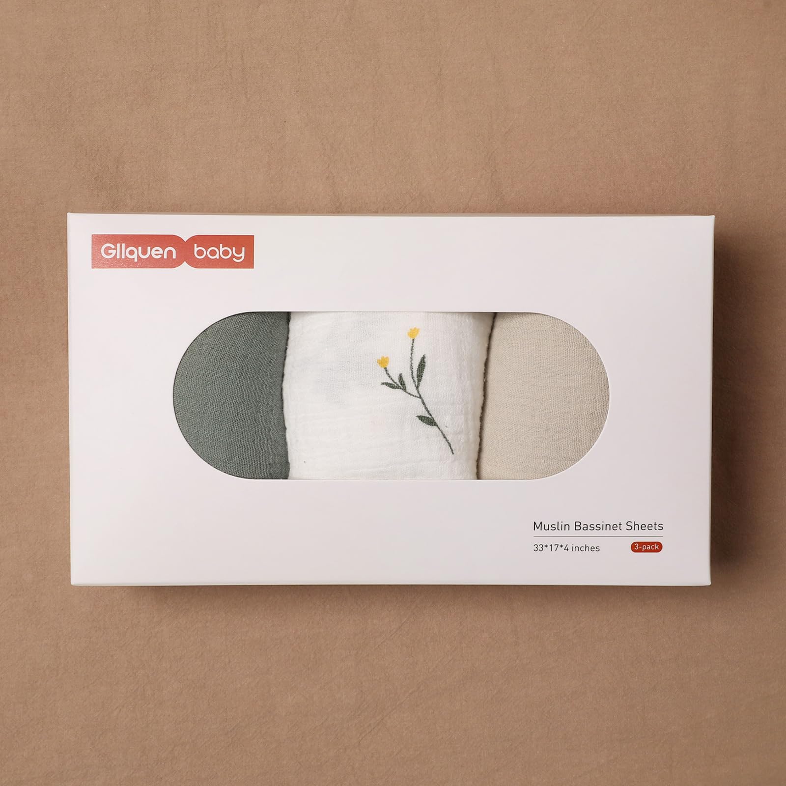 Gllquen Baby nursery-ready sheets enhance crib decor with subtle color