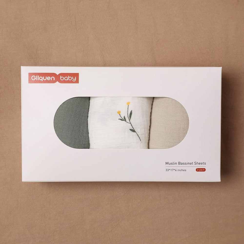 Gllquen Baby nursery-ready sheets enhance crib decor with subtle color