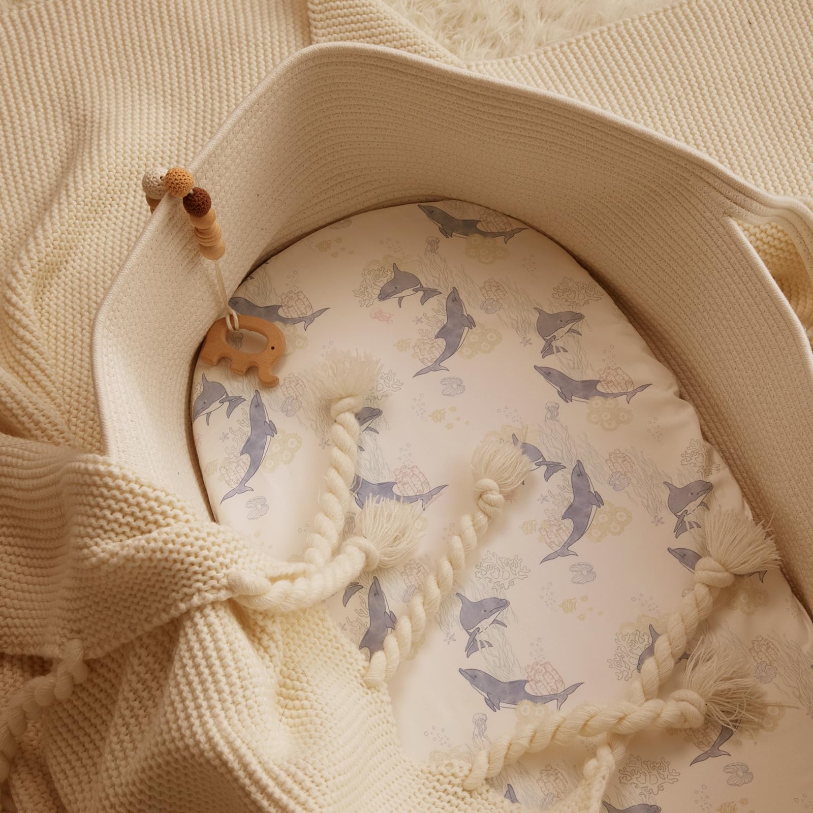 GLLQUEN BABY OEKO-TEX-certified sheets offer chemical-free baby time.