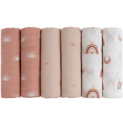 GLLQUEN BABY receiving blanket sun, soft swaddle-friendly fabric for newborns