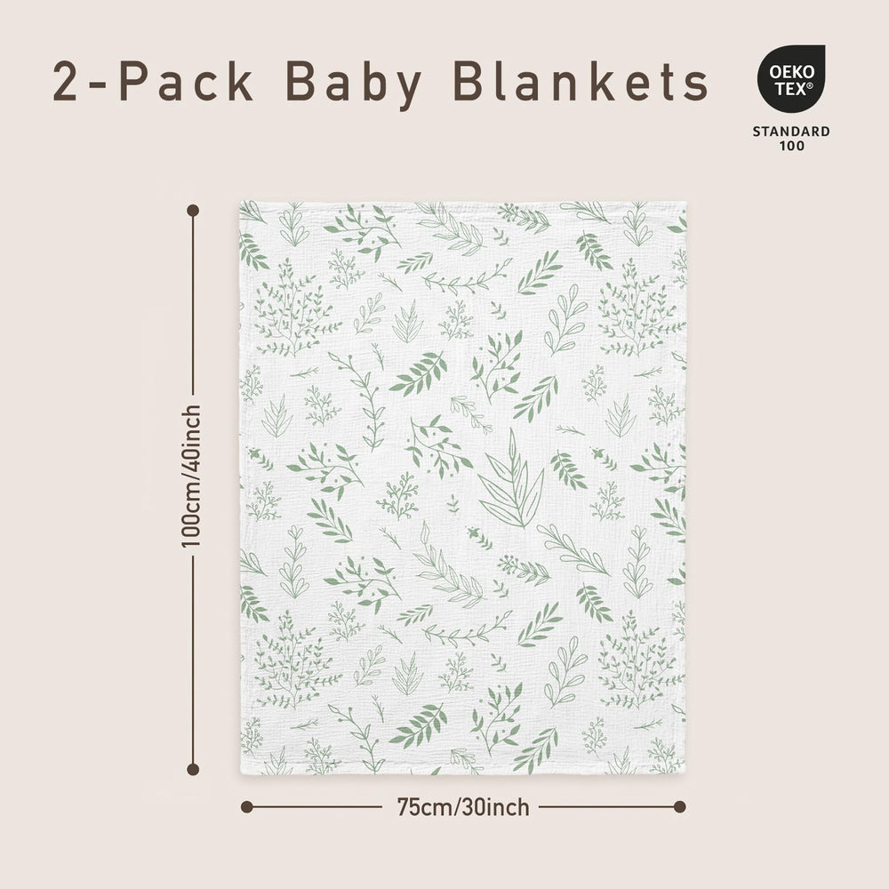 GLLQUEN BABY 30x40 inch blanket ideal for swaddling and stroller trips