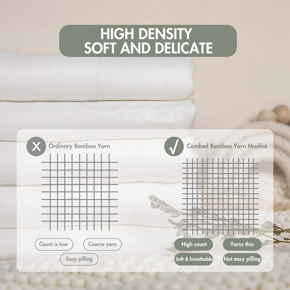 GLLQUEN BABY bamboo-cotton blend fabric feels ultra-soft against sensitive skin