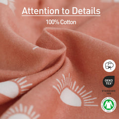 GLLQUEN BABY swaddle 100% cotton soft fabric is gentle on delicate skin.