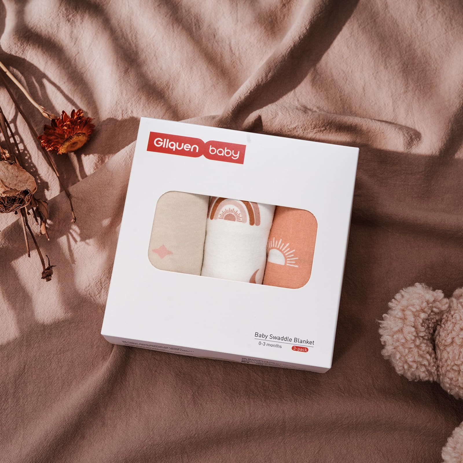 GLLQUEN BABY newborn 0-3 months wrap supports soothing, secure swaddling routines.