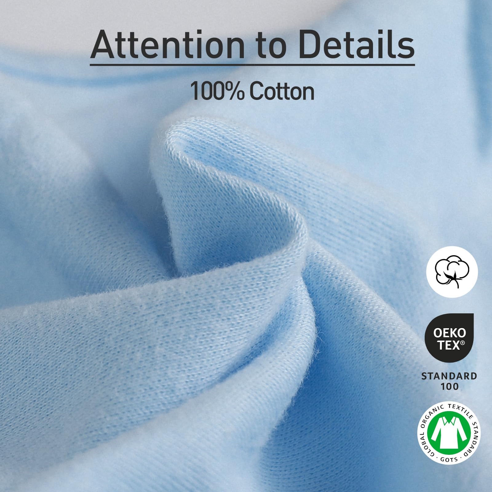 GLLQUEN BABY swaddle sack easy wrap in 3 steps, ideal for new moms.
