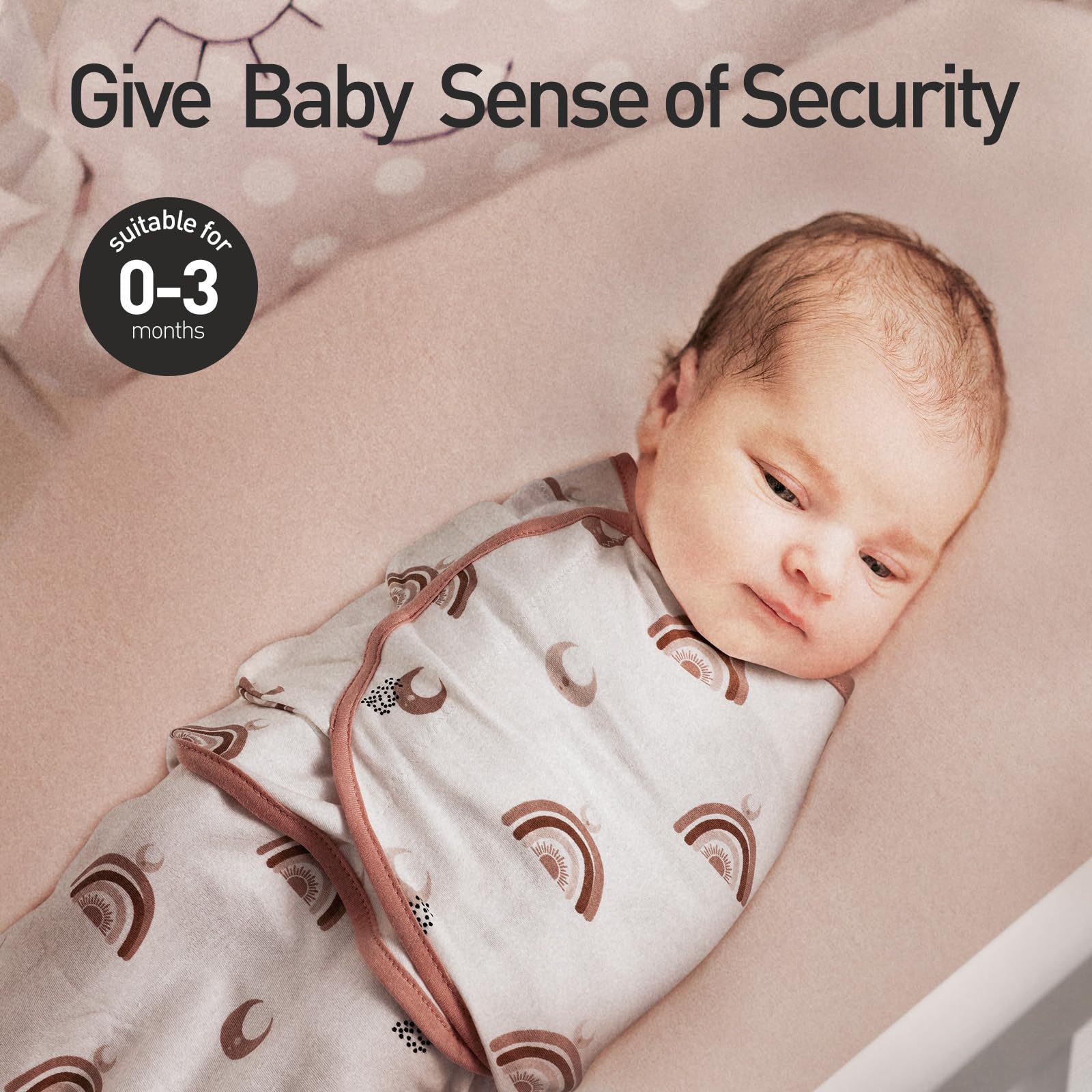 GLLQUEN BABY swaddle unisex design keeps baby comfortable and stylish during swaddling.