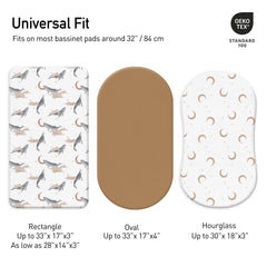 Gllquen Baby bassinet sheets elastic secure fit prevents sheet shift