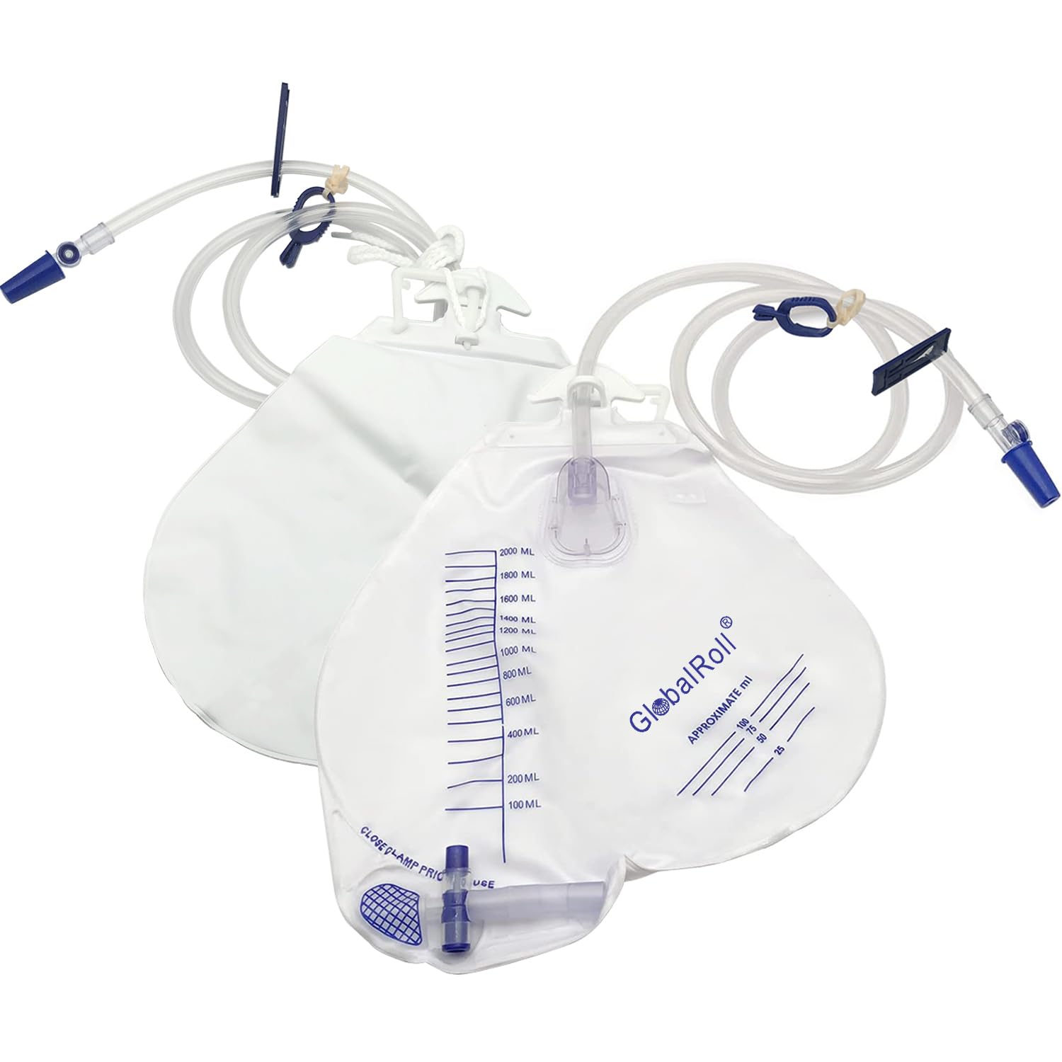 GlobalRoll bag mounted on bedrails or wheelchair for easy care